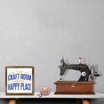 thumbnail image 4 of Eveokoki Craft Room Happy Place Wall Art for Home Bar Cafe Farm Store Garage Club - Wooden Frame Sign Gift for Sewing Craft Lovers, 12x12 Inch, 4 of 5