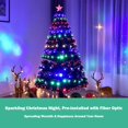 thumbnail image 3 of Árbol de Navidad Goplus de fibra óptica de 2,1 m con luces LED, 8 modos, 3 of 9