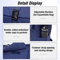 thumbnail image 6 of SYCNB Rolltop Backpack for Men & Women, Waterproof Travel Backpack with computer compartment, 24L/27L Expandable Capacity Daypack for Work College Trip, Jewel Blue, 6 of 6