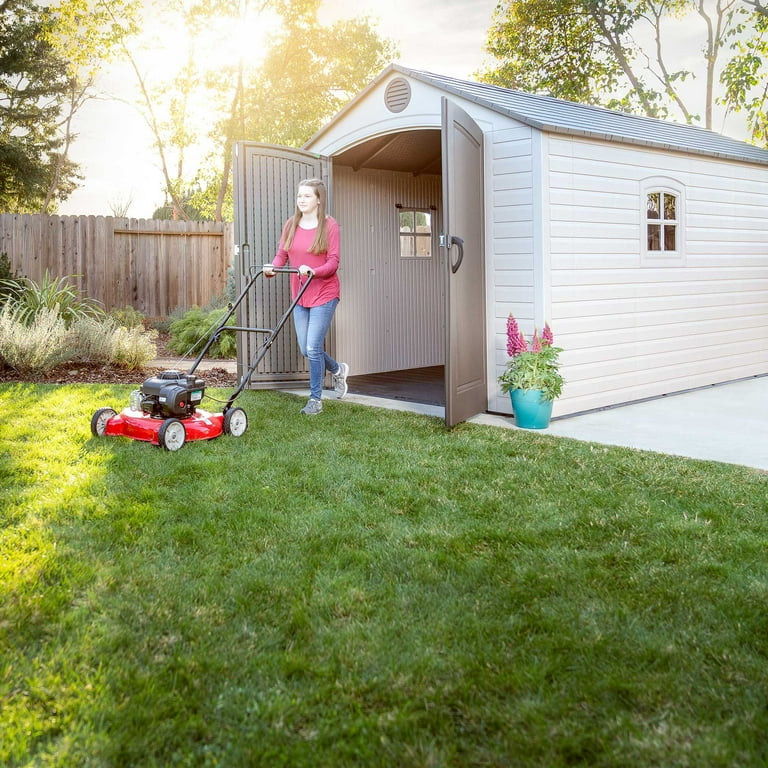 Lifetime Outdoor Garden Utility Storage Shed, Polyethylene, 109 sq