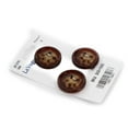 thumbnail image 2 of LA VOGUE 4-Hole Brown Button, 23 mm (0.91 in), 2 of 2
