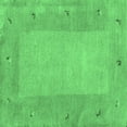 thumbnail image 1 of Ahgly Company Indoor Square Abstract Emerald Green Contemporary Area Rugs, 3' Square, 1 of 4