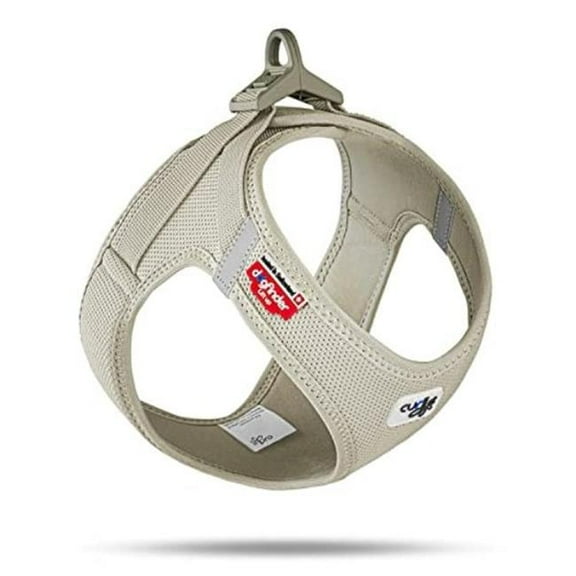 Curli AG 640161 Clasp Vest Air-Mesh Dog Harness, Tan - Extra Large