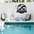 thumbnail image 5 of AOLOA Personalized Metal Beach Signs | Backyard Oasis Sign | Porch Signs Outdoor | Coastal Beach Scene Custom Last Name Sign | Nautical Outdoor Wall Decor | Wall Art for House Warming Gifts(10inches), 5 of 8
