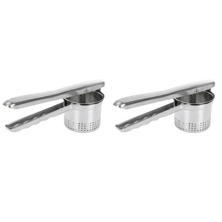 

2pcs Stainless Steel Manual Potato Ricer and Masher Lemon Squeezer Orange Juicer