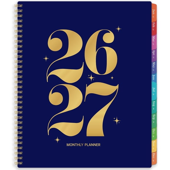 2026-2027 Monthly Planner - 2026-2027 Planner from July 2026 - Deccember 2027, Monthly Planners 8.5''x11'', 18 Months with Tabs, Large Daily Blocks, Double Inner Pocket