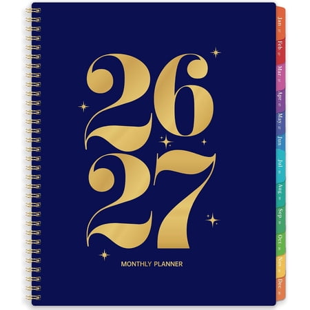 2026-2027 Monthly Planner - 2026-2027 Planner from July 2026 - Deccember 2027, Monthly Planners 8.5''x11'', 18 Months with Tabs, Large Daily Blocks, Double Inner Pocket