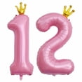 thumbnail image 1 of Balloons JinminTrade 40" Pink Number 12 Birthday Decor, 1 of 6