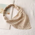thumbnail image 4 of MSJUHEG Floral Hair Bandanas Lightweight Hair Scarf Soft Hair Scarf Triangle Hair Kerchief Square Handkerchief Elastic Bandana with Ties Boho Head Wrap Hair Scarves Summer Outdoor Z2 G One Size, 4 of 4