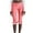 Red, variant on Women Plaid Capri Trousers Elastic Waist Knee Length Tights Ruffled Lace Summer Cropped Gingham Pants