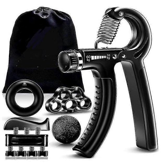 Handtrainer Fingertrainer, Griffkraft Trainer Trainingsset - 5er-pack, Verstellbarer Grip Trainer, F