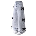 thumbnail image 6 of Guluxicc Baggy Jeans for Girls Wide Leg Pants Loose Elastic Waisted Teen Girls Cute Preppy Y2K Streetwear, 6 of 7