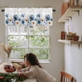 thumbnail image 5 of Poppy Flowers Valances for Windows Farmhouse Kitchen Curtains Valances Rod Pocket Valance Curtains for Kitchen Windows Botanical Spring Summer Floral Window Valances for Bathroom Bedroom 60"x18", 5 of 6