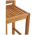 thumbnail image 4 of Teak Wood Elzas Outdoor Patio Barstool without Arms, 4 of 5