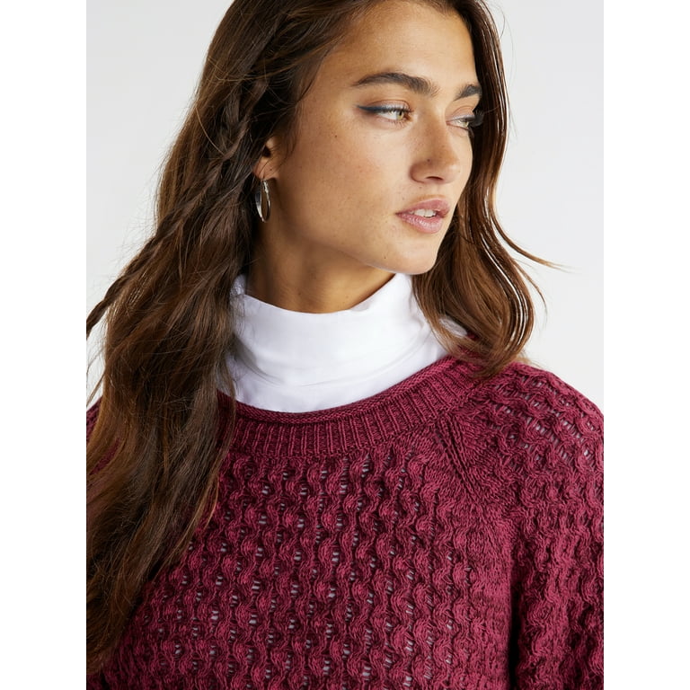 Hi lo cable knit 2025 sweater