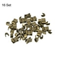 thumbnail image 3 of Unique Bargains Bronze Tone Zipper Slider Retainers with Top Stoppers & Bottom Stops (16 Sets), 3 of 6