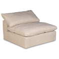 thumbnail image 3 of Sunset Trading Puff 4-Piece Fabric Slipcover Modular Sectional Sofa in Tan, 3 of 8