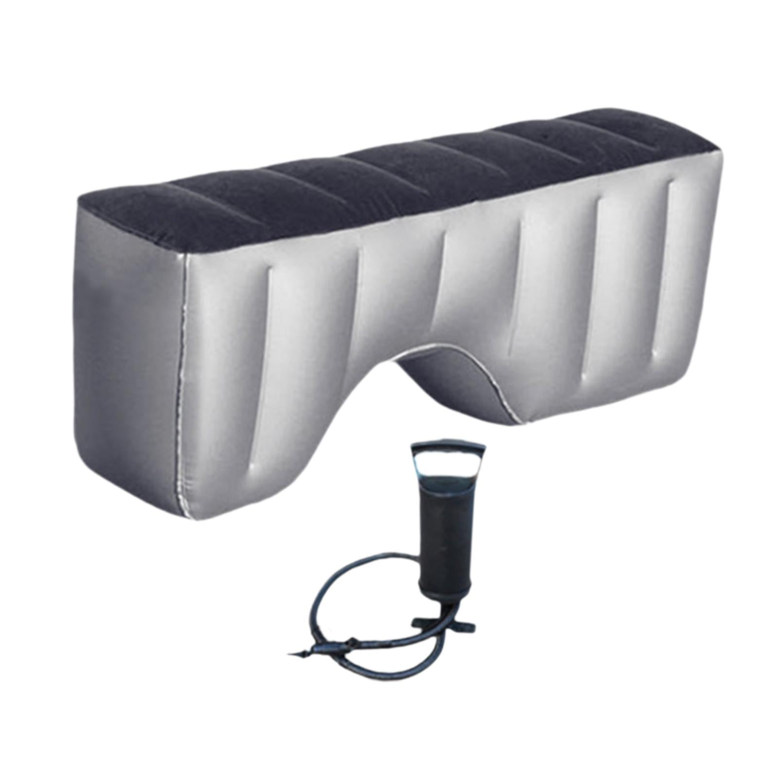 amagogo Car Back Seat Bed Inflatable Mattress Air Sleeping Pad Flocking Cushion Portable Gap Pad with Pump Suitable for Road Travel Family Camping Outdoor Use A