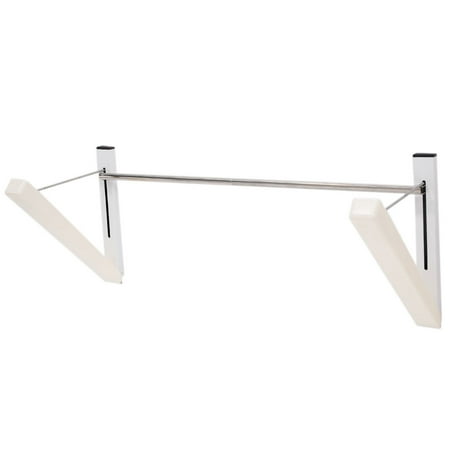 rack clothes mounted clothing hanger foldable zimtown invisible retractable storage dialog displays option button additional opens zoom
