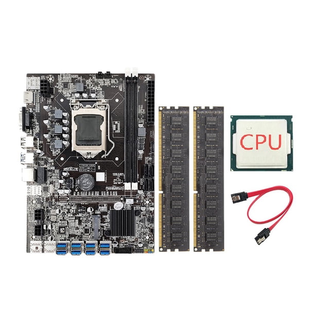 Conjunto de cable de datos de memoria LGA 1155 PCI E 2 1X Minero Minero Equipo de escritorio Accesorios para PC B75 CPU de placa base 4G DDR3 Inevent EL023280-00B