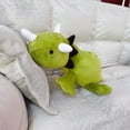 thumbnail image 3 of Gran dinosaurio ponderado muñeco de peluche de juguete de dibujos animados animales de peluche muñecas juguete suave regalo de cumpleaños para niños AGreen13.7In, 3 of 5