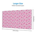 thumbnail image 2 of Rateoe Cute Watermelon Flamingo Print Mouse Pad - Extended Large Gaming Mousepad,Non-Slip Stitched Edge,16x29.5 Inch, 2 of 8