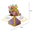 thumbnail image 2 of CSChome Blessing Card Beautiful Eye-catching 3D Design Hollow Glitter Gift Giving Three-dimensional Box Birthday Card Home Supply Greeting Card, 2 of 7