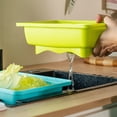 thumbnail image 2 of 3-in-1 Multifunctional Kitchen Prep Station with Cutting Board Colander and Washing Basin Food Grade Plastic Vegetable Washer Drainer All in One Set, 2 of 5