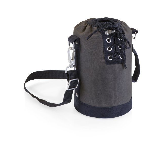 Tote Growler aislado Picnic Time Family of Brands gris con detalles en negro 610-00-105-000-0