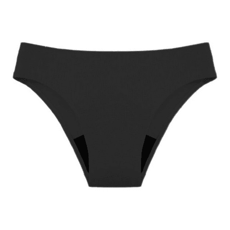 Fulorrnie Underwear for Women Comfort Hipster Seamless Leakproof Panties Period Waist Elastic Panty  Black  L