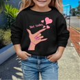 thumbnail image 2 of Toddler Valentines Day Outfit Girl Crew Neck Sweatshirt Lover Themed Letter Print Long Sleeve Pullover Valentines Day Gifts for Kids 6-7 Years, 2 of 4