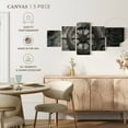 thumbnail image 4 of Elephant Stock Vintage Ship Wheel Wall Art - Horizontal Multi Panel Canvas - Living Room Wall Decor - Nautical Multi Panel - Gray And Blue Decor - 68" x 30", 4 of 4