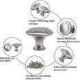 thumbnail image 3 of 30pcs Round Cupboard Door Knobs 30mm Modern Stainless Steel Kitchen Cabinet Handle Mushroom Shape Metal Drawer Knob, 3 of 5
