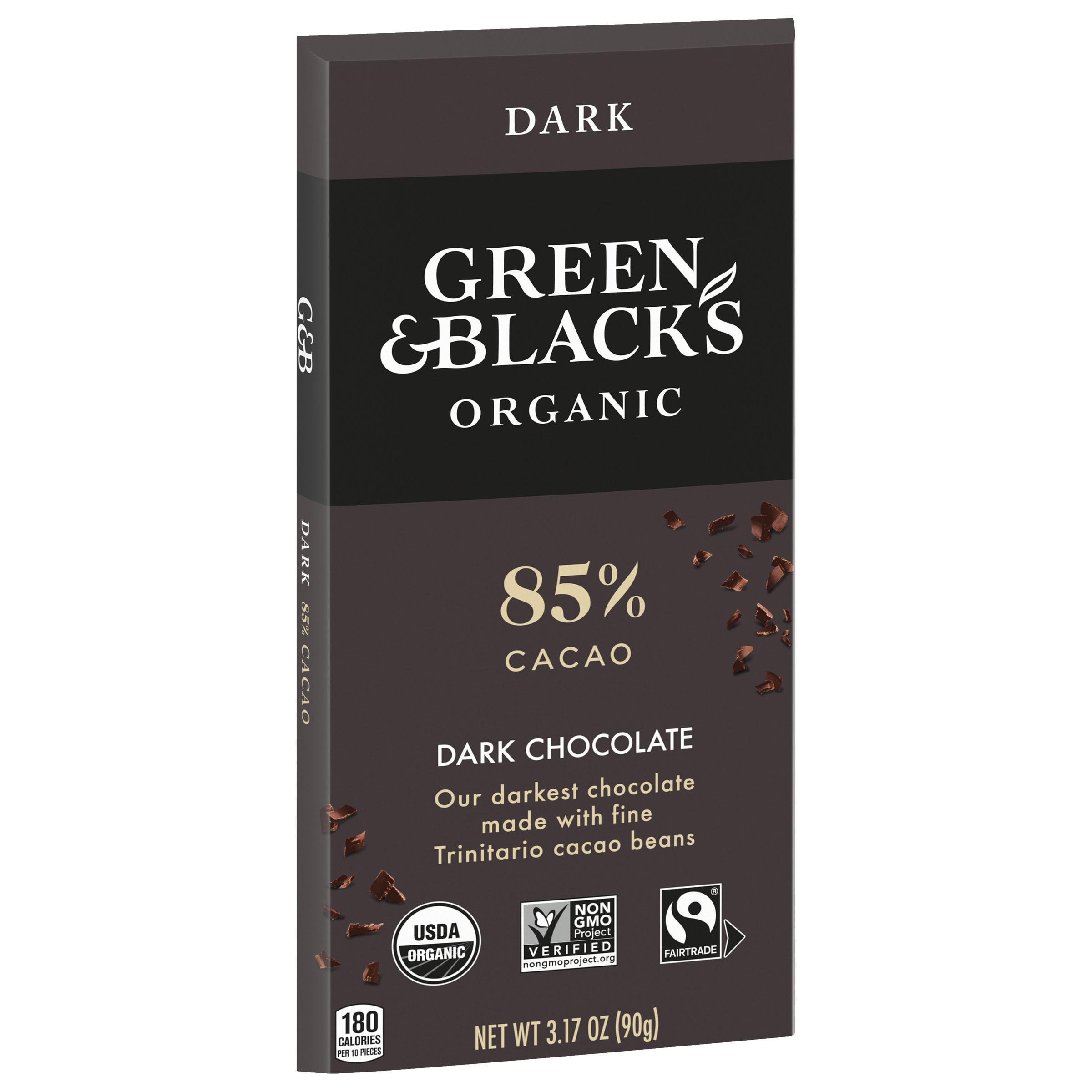 Green & Black's Organic Dark Chocolate Bar, 85% Cacao, 3.17 oz - image 2 of 12