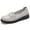 Grey, variant on Big Size Women's Casual Loafers Slip On Leather Shoes Lightweight Casual Walking Shoes Female Moccasins Classic Penny Loafer Flats Boat Shoes
