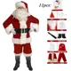 thumbnail image 4 of Disfraz de Navidad de Papá Noel para adultos, traje de terciopelo rojo, clásico de lujo, fiesta de Carnaval, 4 of 7
