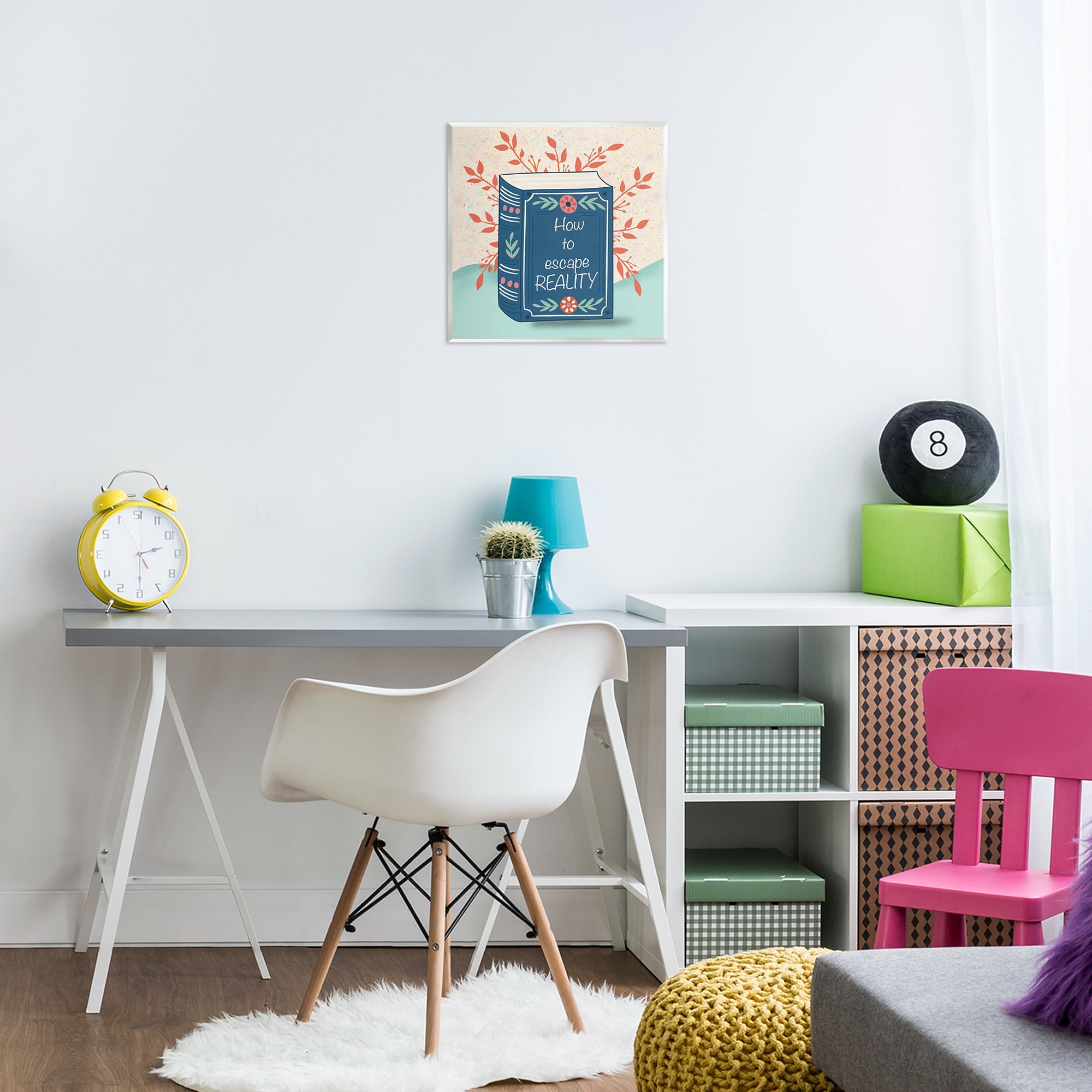 Stupell Industries How To Escape Reality Wall Plaque Art, design by Julia Frost