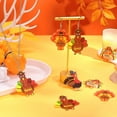 thumbnail image 4 of 1 Box 16Pcs 4 Styles Thanksgiving Turkey Charms Fall Pumpkin Charm Bulk Pumpkin Chicken Holiday Food Harvest Cartoon Acrylic Charm, 4 of 9