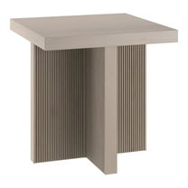 Boden 22" Wide Square Side Table in Alder White