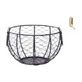 thumbnail image 1 of Cesta de huevos,Cesta multiusos para huevos,cesta tejida de alambre de hierro,Cesta de almacenamiento de alambre para huevos Cesta de almacenamiento portátil,Gancho de pared plegable,Ganchos, 1 of 8