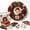 D 【1 x Christmas Wreath Diy Kit, Diameter: 12"】, variant on Christmas Wreath DIY Kit for Adults, 3D Fabric Poke Art Kit, Beginner-Friendly Christmas Fabric Crafting Kit for Adults, Santa Holiday Door Decor Akmoler