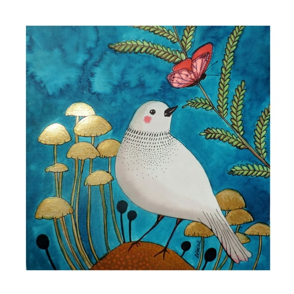 Canvas Wall Art - Sylvie Demers 'Le Petit Sentier' Wall Art for Living Room, Bedroom, or Office D?cor by Trademark Fine Art - 14 x 14 Inches