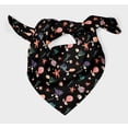 thumbnail image 3 of Bimba Black Shell & Starfish Ocean Pure Silk Printed Head Bandanas Summer Neck Wrap Scarf 40 x 40 Inches, 3 of 6