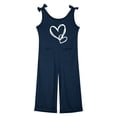 thumbnail image 4 of Bigetiay Kids Girls Jumpsuits Overalls Back to School Romper Letter Graphic Jumpsuit with Pockets for Outdoor Activities Tween Clothes Girls Trendy 7-8 Years, 4 of 6
