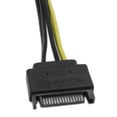 thumbnail image 2 of Cable De Alimentación Pci-E De 8 Pulgadas Y 15 Pines Sata Macho A 8 Pines (6+2) Para Tarjeta Gráfica, 2 of 5