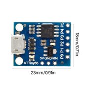 JZROCKER 2Pcs Digispark USB Development Boards Cost Effective Solution For Microcontroller Projects and Prototyping
