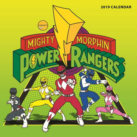 2019 Power Rangers Mini Wall Calendar, by Calendar (Best Ranger Competition 2019 Teams)