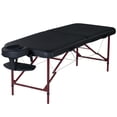 thumbnail image 1 of Master Massage Zephyr Lightweight Portable Massage Table Package- Tattoo Table- Spa Bed (Black, Maroon), 1 of 7