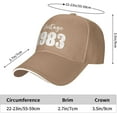 thumbnail image 3 of March 1945 Limited Edition 80 Years Old 80th Birthday Hat Denim Baseball Cap, 3 of 8