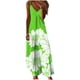 thumbnail image 1 of Vestido de Verano Casual de las Mujeres, Impresión Plegada Casual de Verano, Vestido de Cuello en V sin Mangas de Camis, 1 of 7